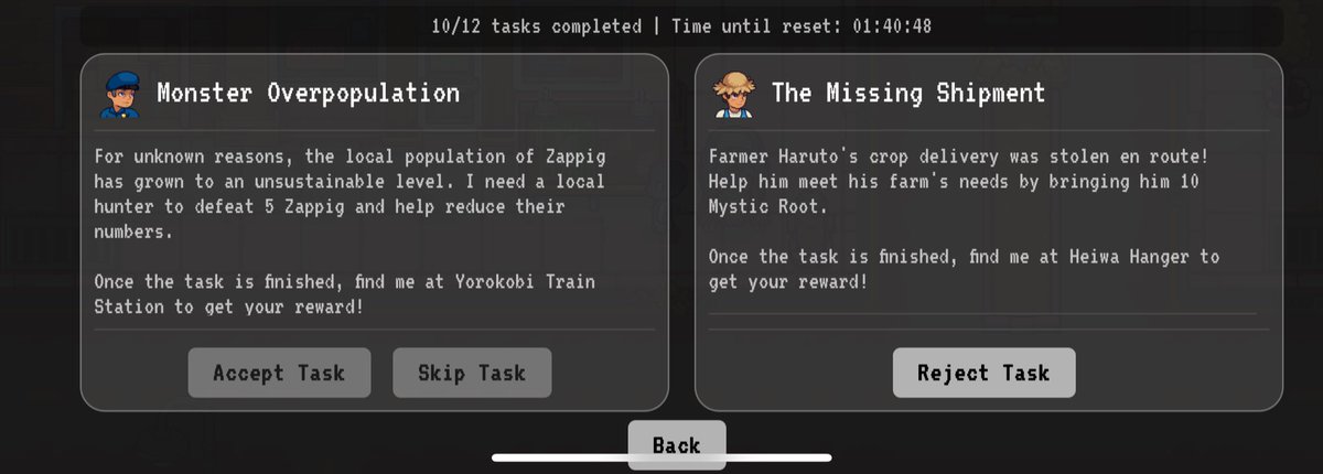 0xLiquidated0x's tweet image. 🚨Updated taskboard in @spellbornegame 🚨

Have you seen the new NPC quests by Raito and farmer Haruto? 

I share with you down below their locations and the quests I got by them. 

I love that the team is always adding more gameplay and NPCs! 

LFG $BORNE

#SpellborneCreate