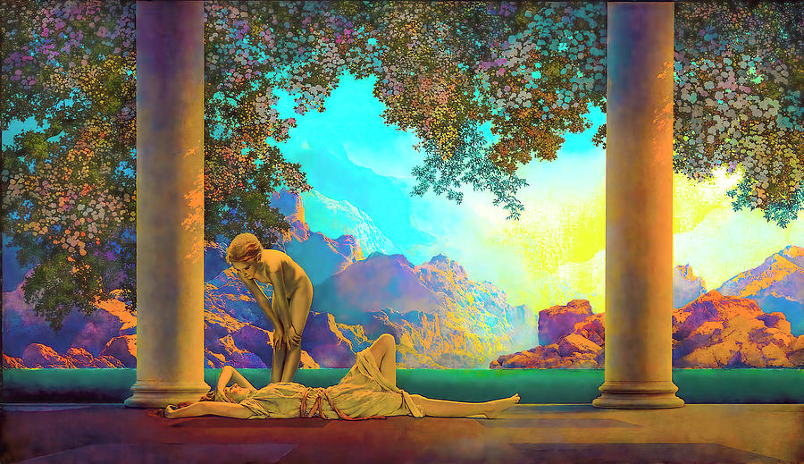 😍 Sold Daybreak by Maxfield Parrish on FASGallery.com 😍 #FineArtReproductions to the world since 1971! Enjoy! 😍 Get yours at fasgallerycom.pixels.com/featured/daybr… 😍 #MaxfieldParish #RomanticArt #ClassicalElegance #DaybreakMasterpiece 😍