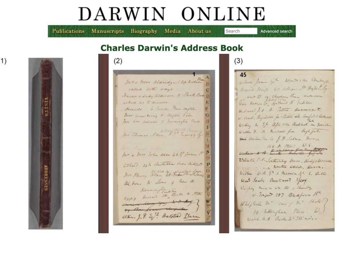 infodocket's tweet image. Research Resources: Charles Darwin’s Personal Address Book Available Online For the First Time infodocket.com/2025/11/23/dig… #science #scientists @NUSingapore