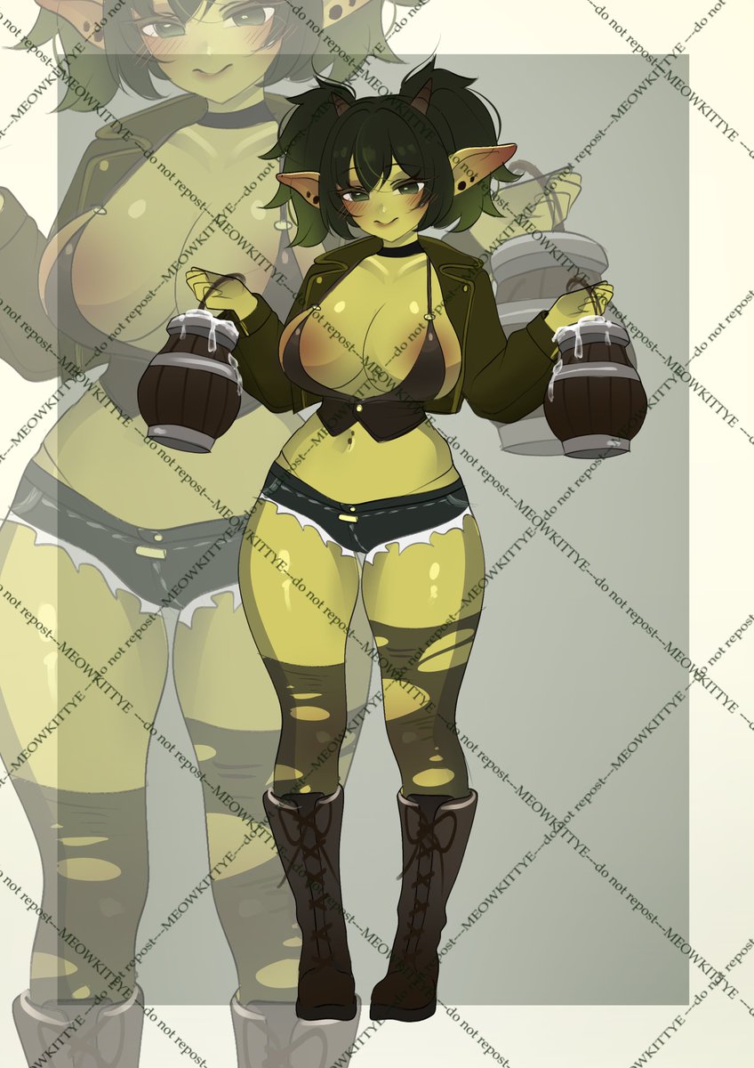 #goblingirl #adopt #adoptable #elf #orc #goblin