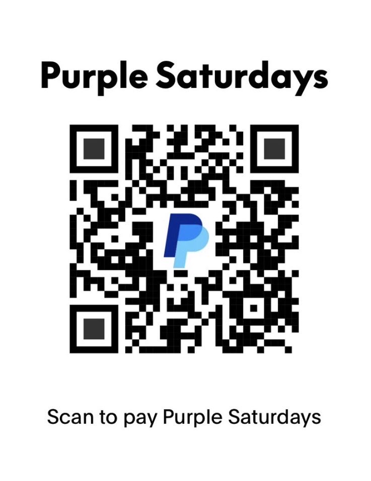 To keep our work going, the Purple Saturdays movement urgently needs your support through continued donations.