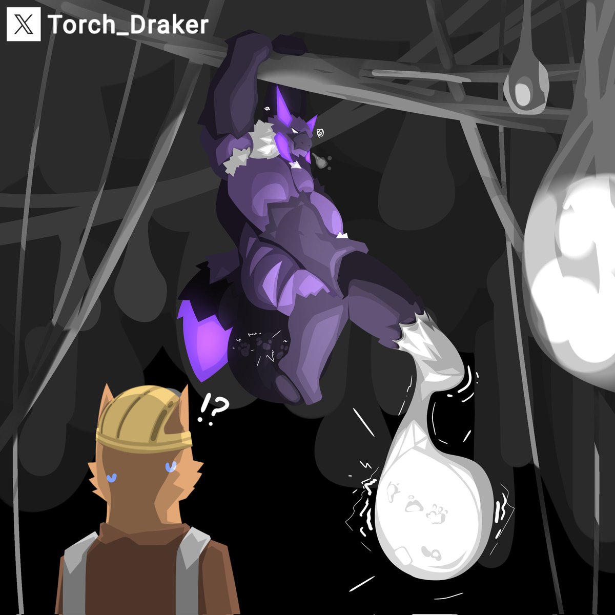 Torch_Draker's tweet image. There might be glowing crystals in the mine... but they might not be... 😈