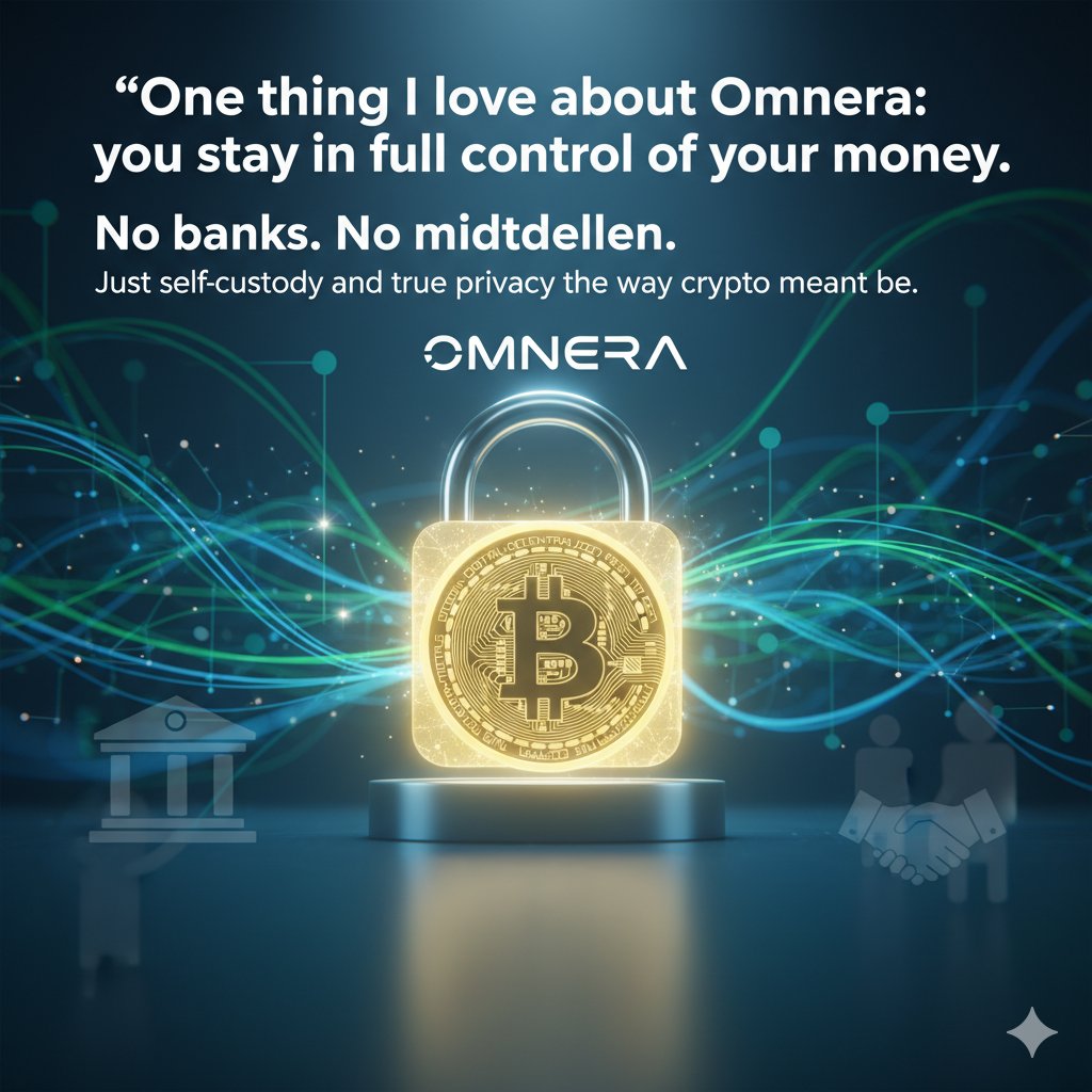 ahmadmaikudi_w3's tweet image. One thing I love about Omnera: you stay in full control of your money.
No banks. No middlemen.
Just self-custody and true privacy the way crypto was meant to be.
#Omnera #SelfCustody #Web3Security #Crypto