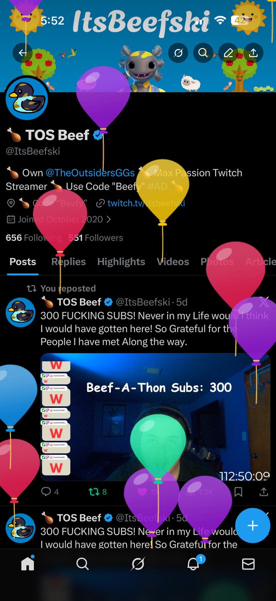 ItsBeefski's tweet image. Balloons!