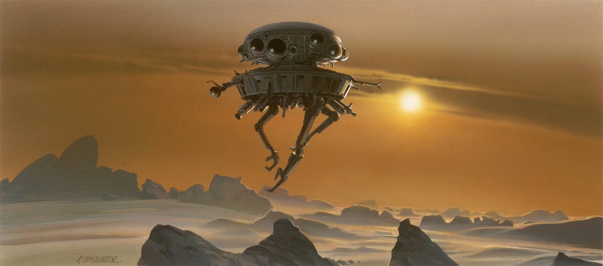 Ralph McQuarrie’s art for Hoth in 'The Empire Strikes Back' (1980)