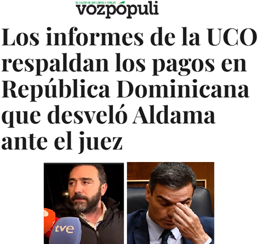 Todo lo que dijo Aldama se ha comprobado que era cierto. Menos mal que era una "inventada".