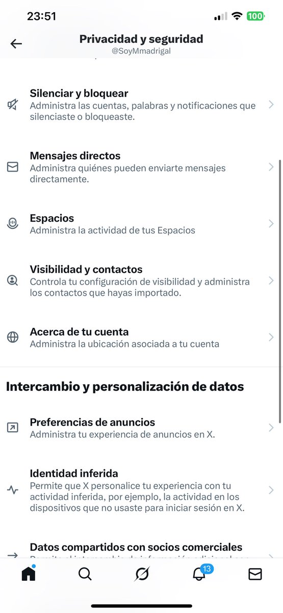 SoyMmadrigal's tweet image. Para quitar que muestre el país en la cuenta en “sede” , puedes sustituirlo por algo más genérico 
- Privacidad y seguridad
- acerca de tu cuenta
- Usar Región/Continente