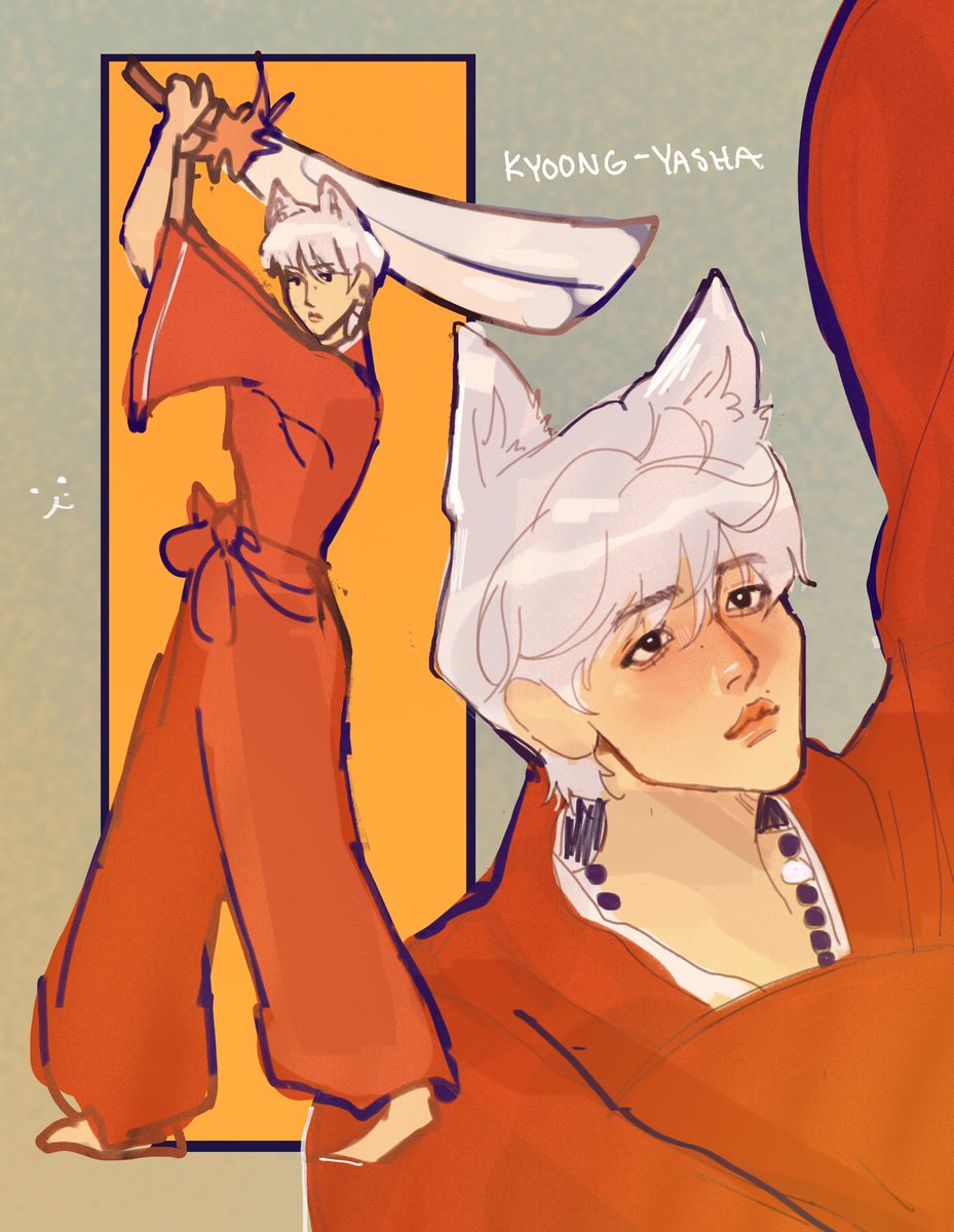 lesbibaek's tweet image. kyoong inuyasha… #baekhyun