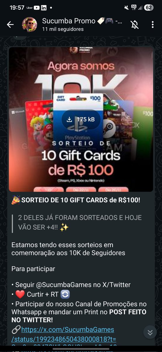 LockCrowley's tweet photo. @SucumbaGames Siga o canal "Sucumba Promo 🏷️🎮 - Games e Tecnologia" no WhatsApp: https://t.co/WayXiLG6Sq https://t.co/I5OuMjxT5k