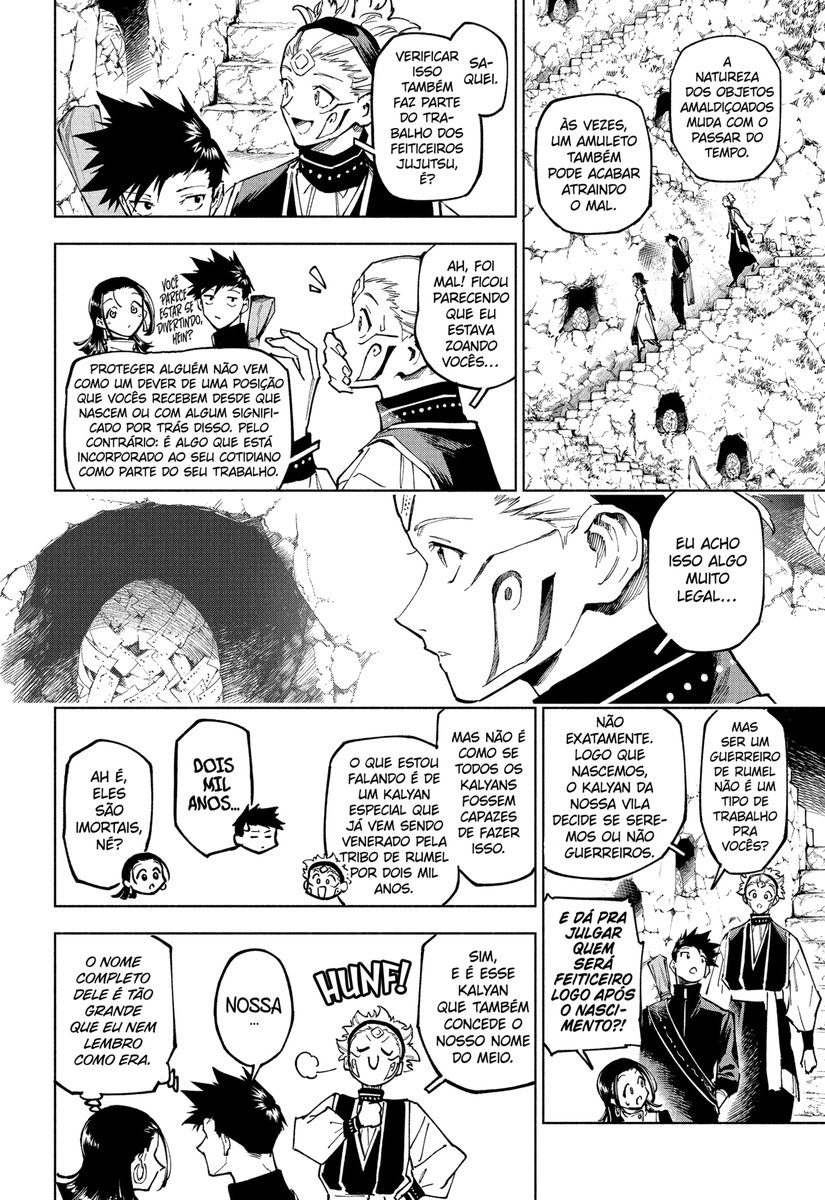 YamatoHaoshoku's tweet image. É muito interessante esse aprofundamento sobre o que é ser um feiticeiro Jujutsu nas duas sociedades. 

A lógica serve para muitos paralelos, inclusive para o Gojo e os herdeiros das técnicas dos clãs, no passado.

#JujutsuKaisenModulo 
#Modulo12