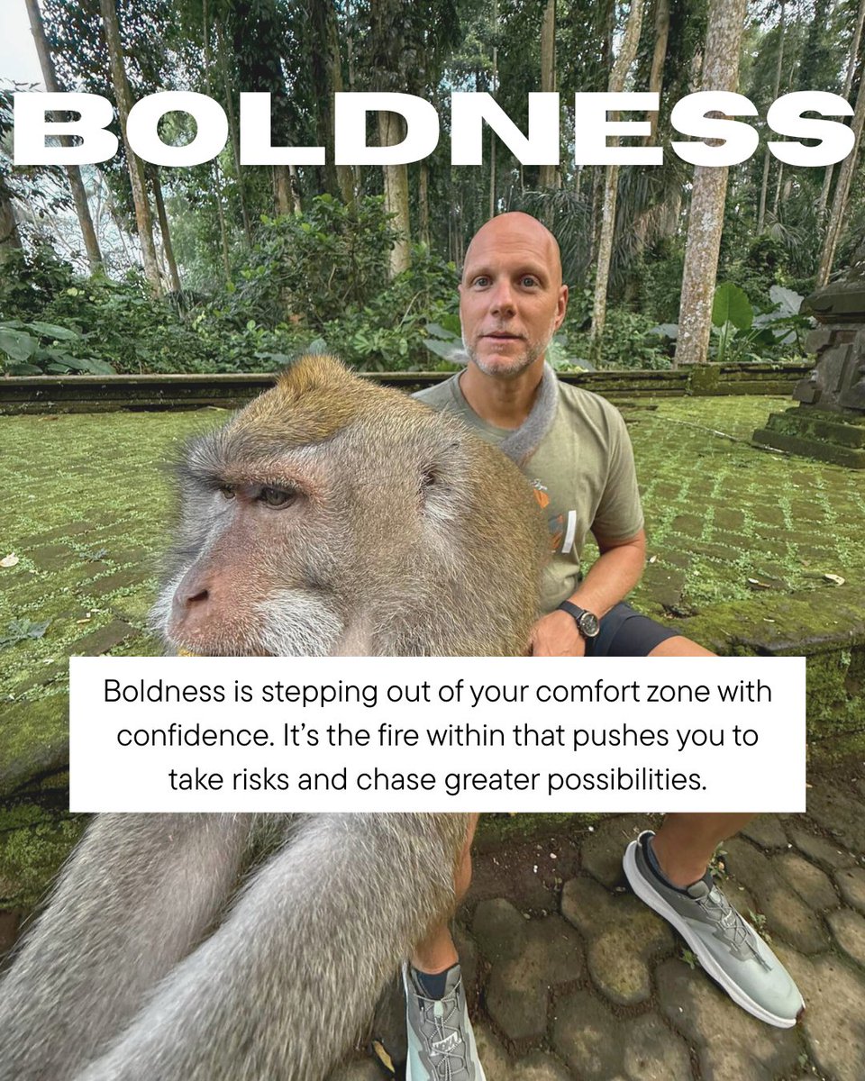 brentpalmerbiz's tweet image. Boldness is the courage to move forward even when the path is uncertain. It’s the fearless spirit that turns dreams into action and potential into progress. Dare to step out, greatness begins where comfort ends.