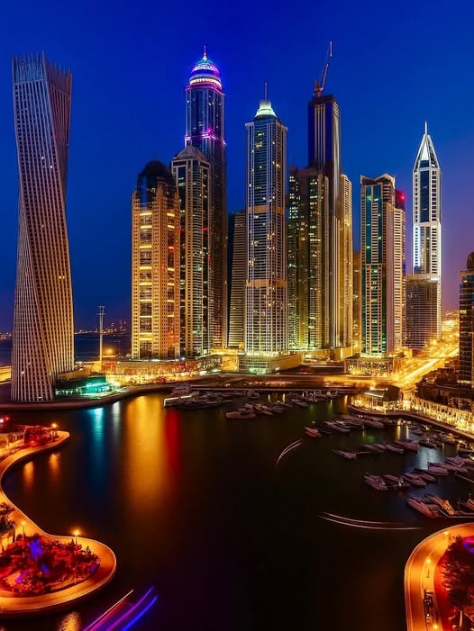 مدينة دبي ليلا