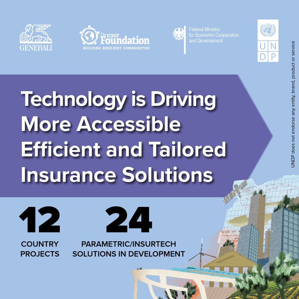 PNUDLAC's tweet image. Technology is transforming insurance access 🚪

🌎Across 30 developing countries, 24 new innovations are using AI, mobile platforms and digital claims tools to make coverage faster, fairer &amp;amp; more inclusive

Join @UNDP &amp;amp; 100+ partners driving #FinancialResilience
@UNDP_SDGFinance