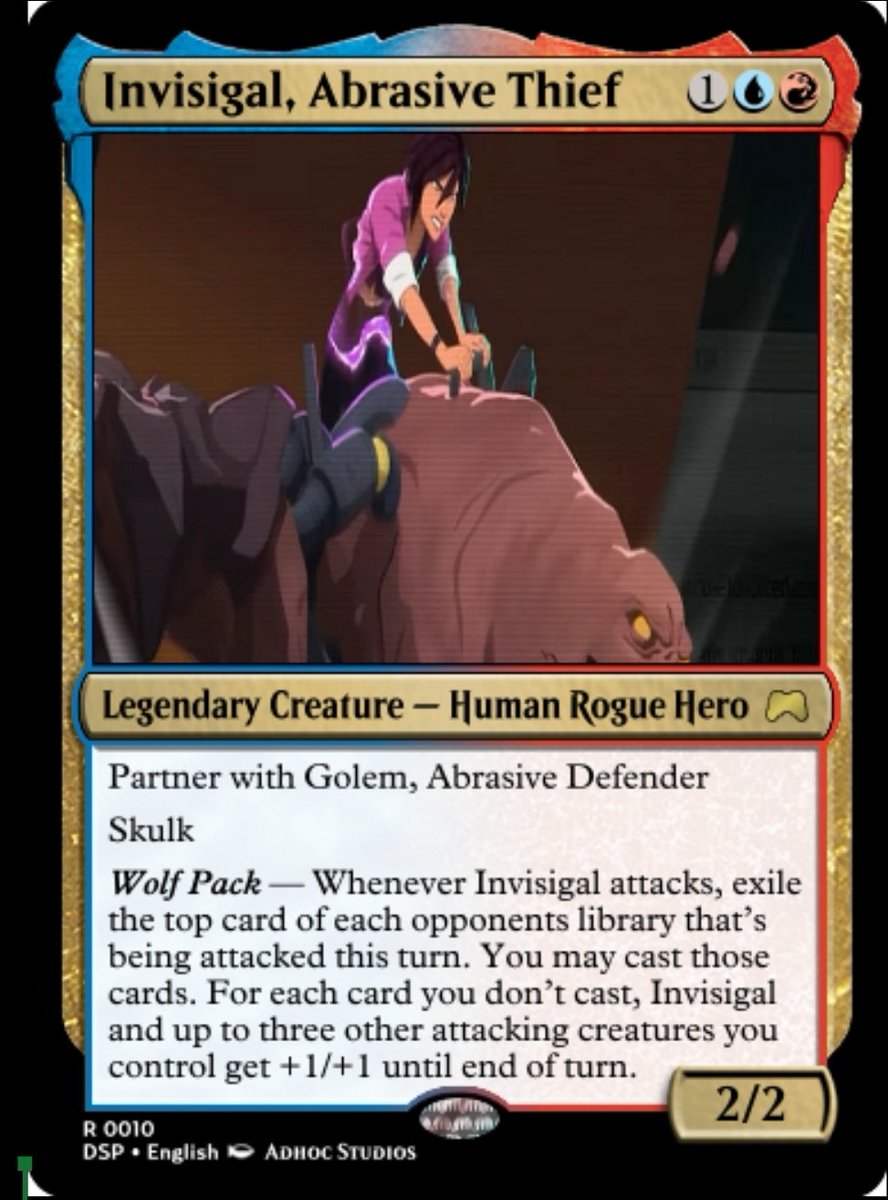 CheerfulWeeb's tweet photo. Not sure how many Dispatchers play (Phenomaman's new love) Magic the Gathering but I wanted to put together some custom cards.
#dispatch #invisimech #MagicTheGathering https://t.co/uou4L4Lu60