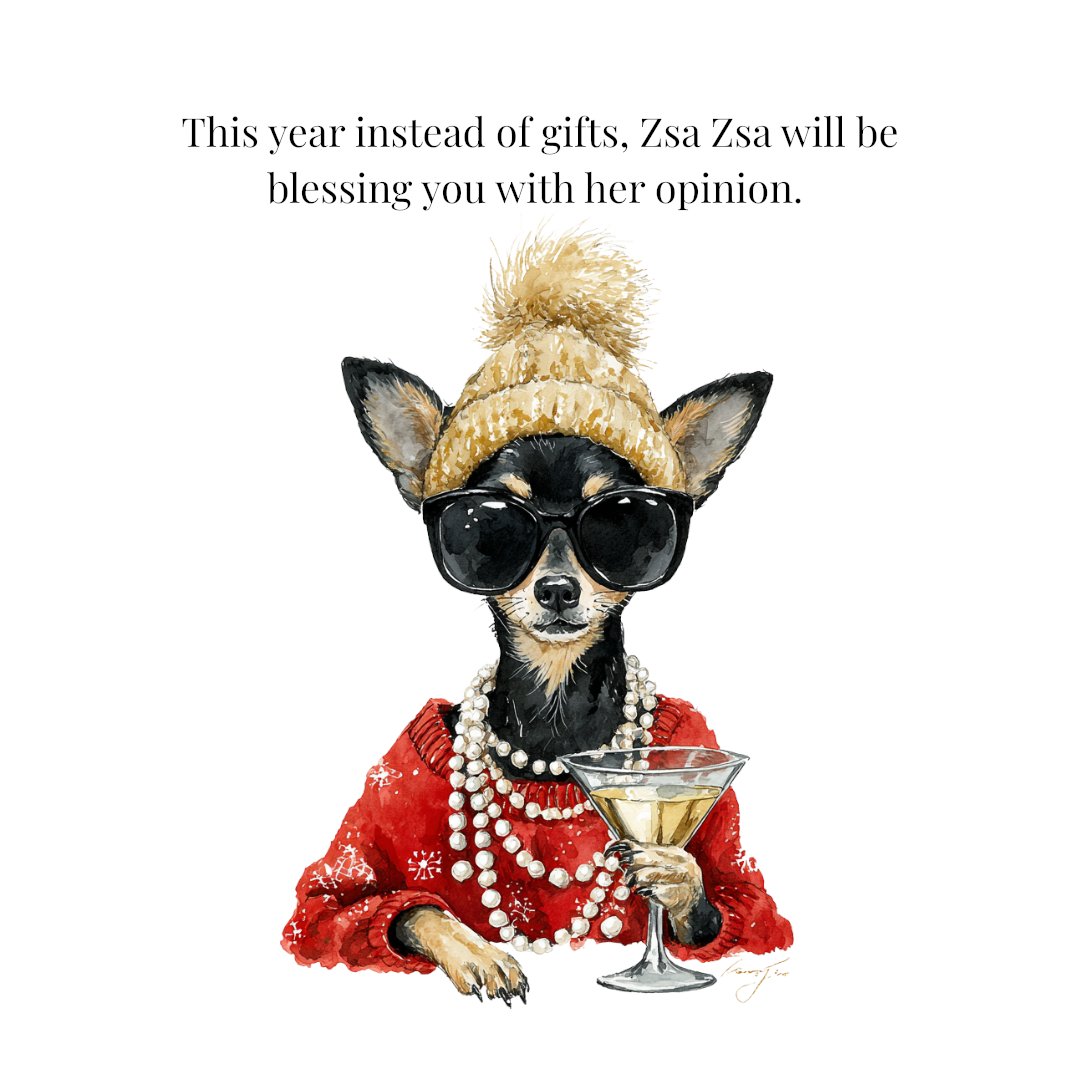 ChippyandChic's tweet photo. Zsa Zsa’s pearls are real. Your confidence isn’t. #aigenerated #funnydogvideos #sarcasmqueen #divadog #reelsfunny #petcomedy #instafunny #humor #viralhumor #dogstagram https://t.co/5HJMre27S5