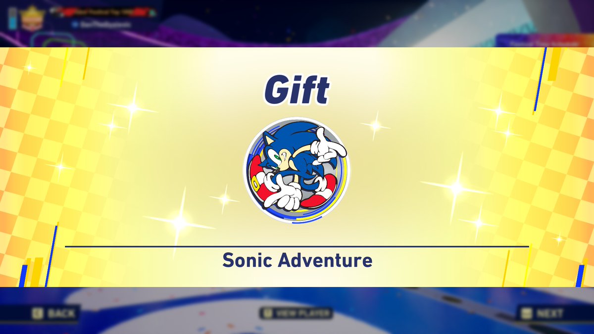 DantheDJ12's tweet photo. I got this and then when i restarted the game it just vanished :( why sega i wanted to use it https://t.co/CLVWGlwreu