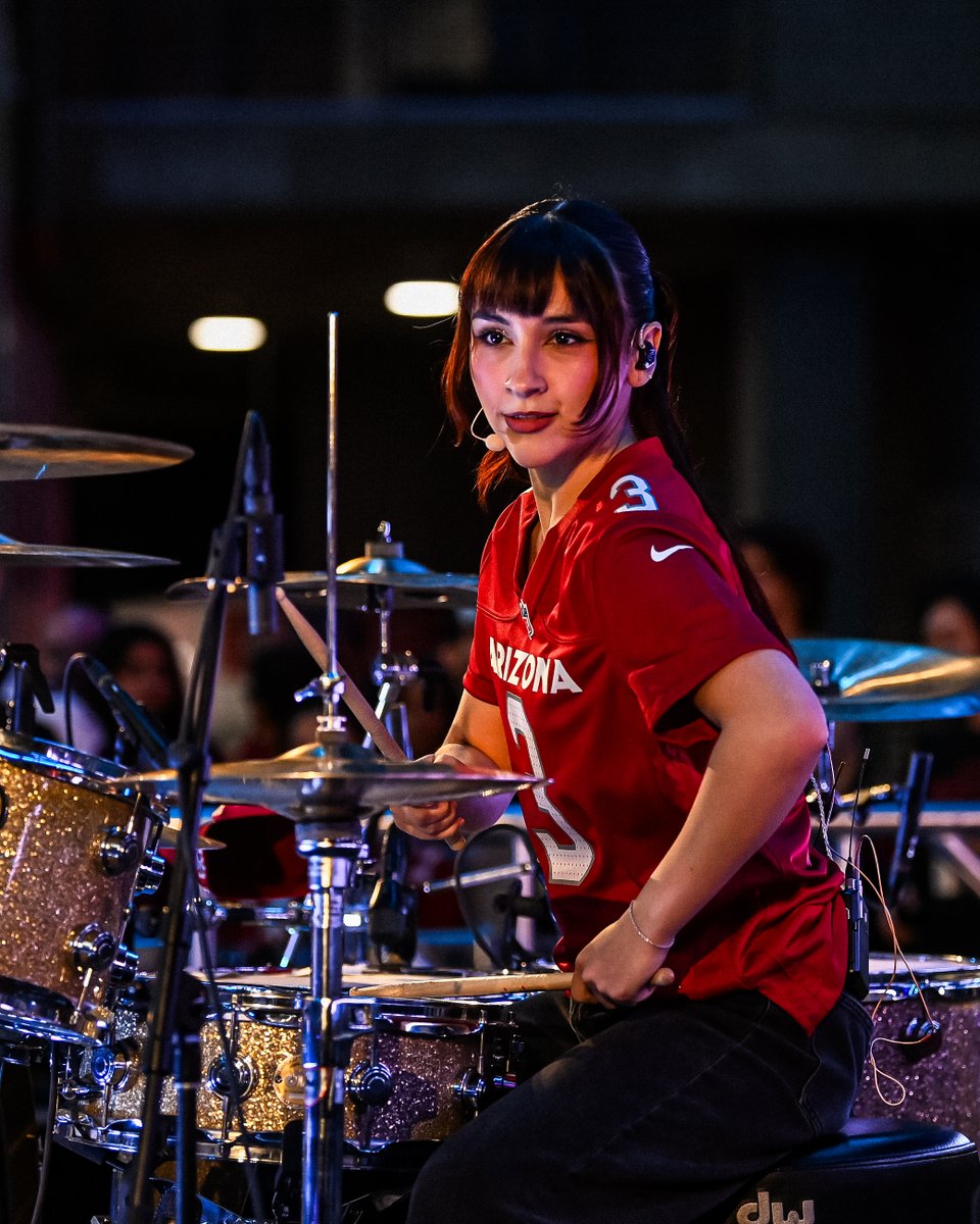 Thank you to @TheWarningBand2 for traveling all the way from Mexico for today's halftime show. 🇲🇽 