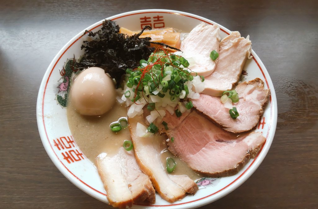 つけ麺弥七 極上団地妻濃厚煮干パイパンラーメン うまあああぁぁ