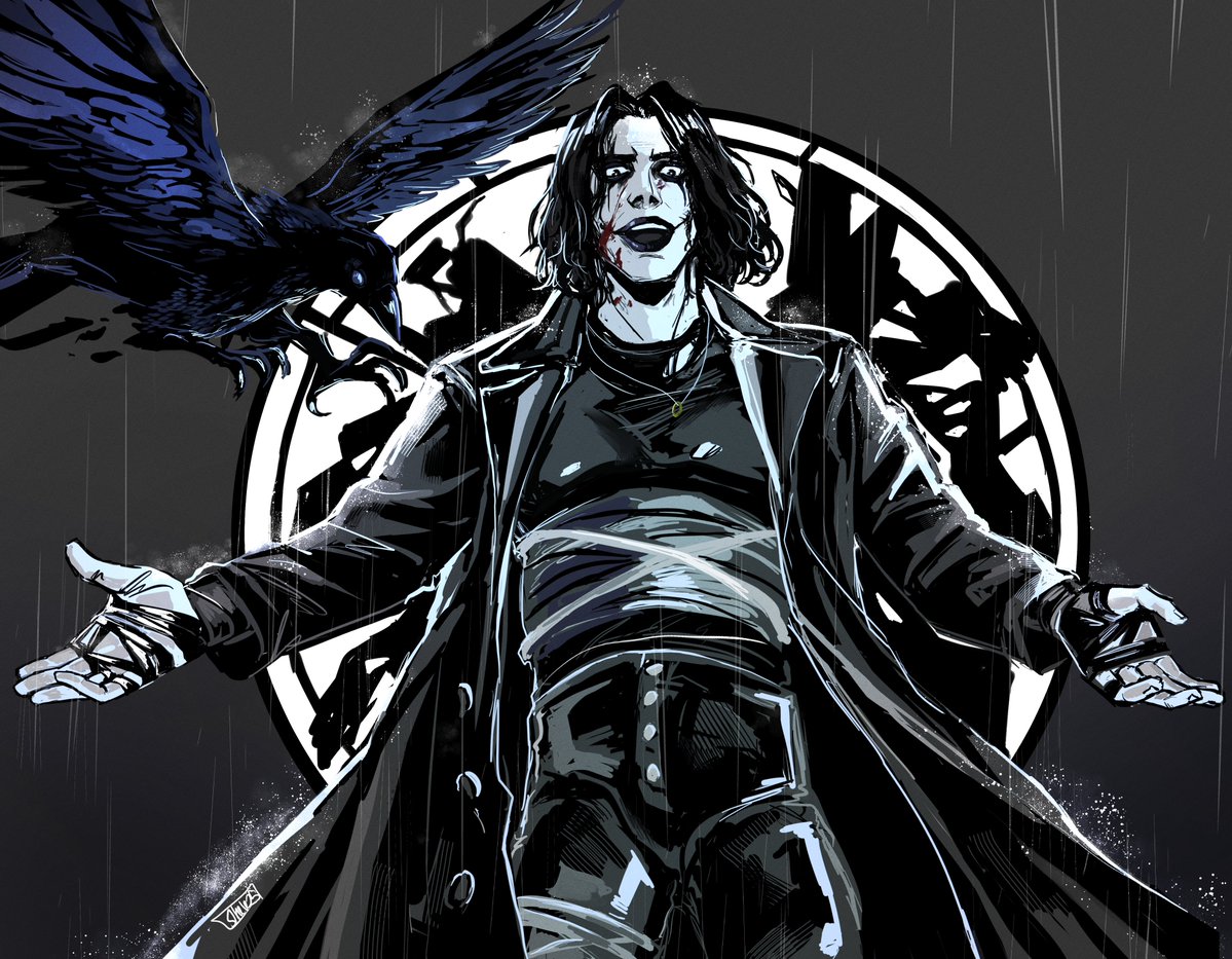 "Don't look don't look" the shadows breathe
Whispering me away from you
#TheCrow #EricDraven
