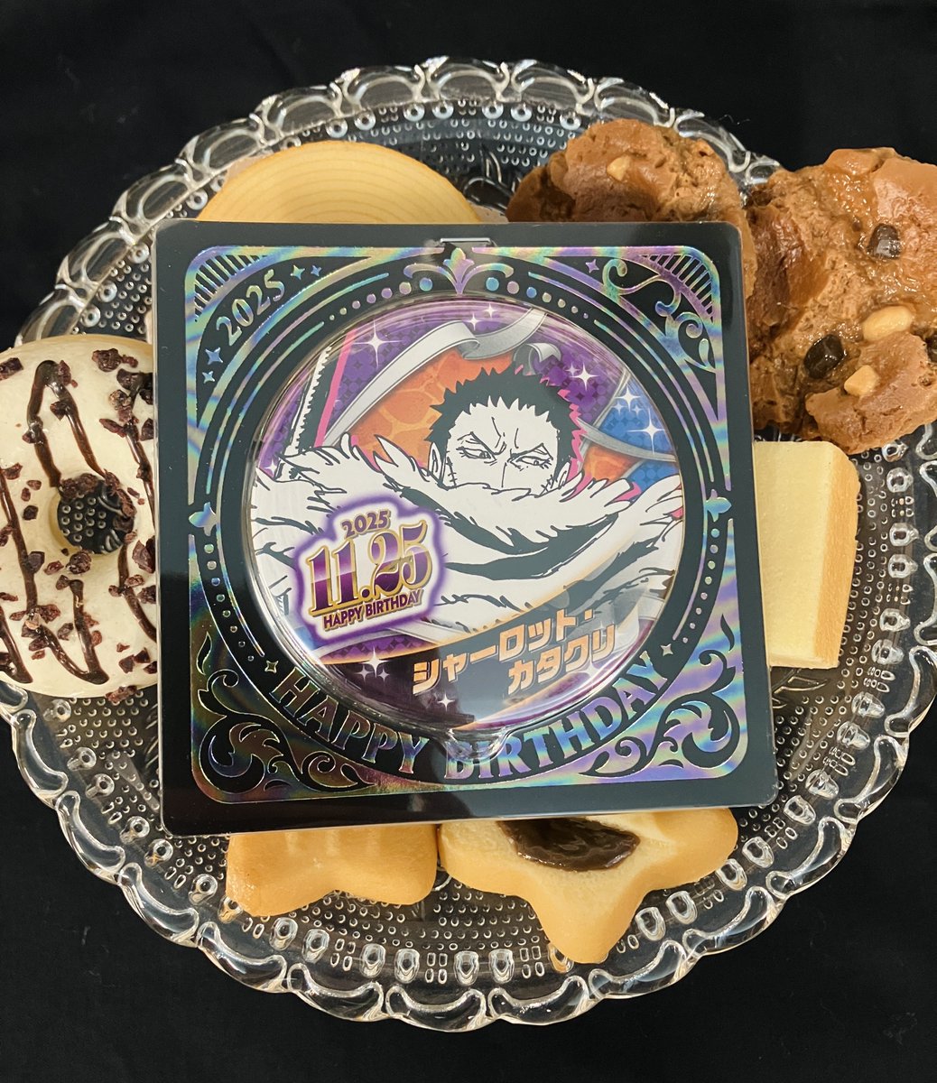 新商品】原画商品 バースデイ缶バッジ シャーロット・カタクリ 550円