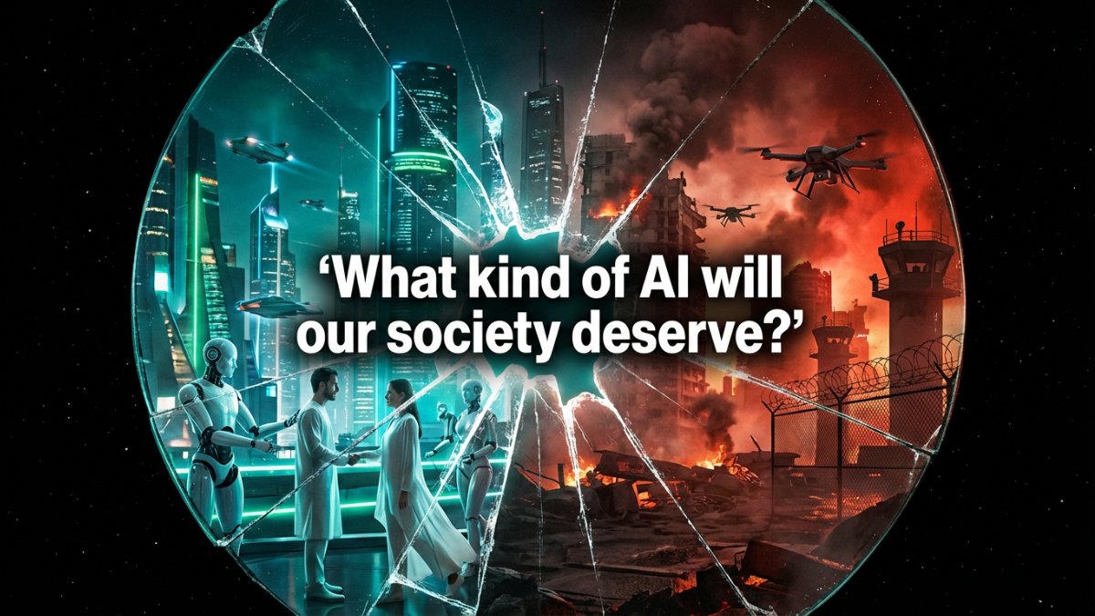 CourtenayTurner's tweet photo. 7/8 Bach's evolutionary lens on AI is brilliant yet brutal: Tech mirrors us—amplifying crises or cracking existential riddles. What AI does our fractured world "deserve"? Weigh in below. #JoschaBach #AI #EvolutionaryDynamics #Transhumanism #Epstein https://t.co/jn6HAF8Qo9