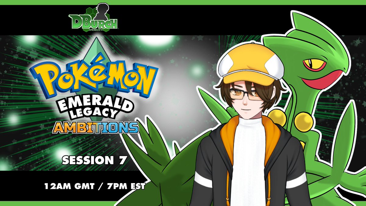 Things are really gonna be heatin' up as we take on the Double Trouble of Gym 7 in session 7 of Emerald Legacy...Can we turn the tide of the story? Find out in an hour.

Link in Bio