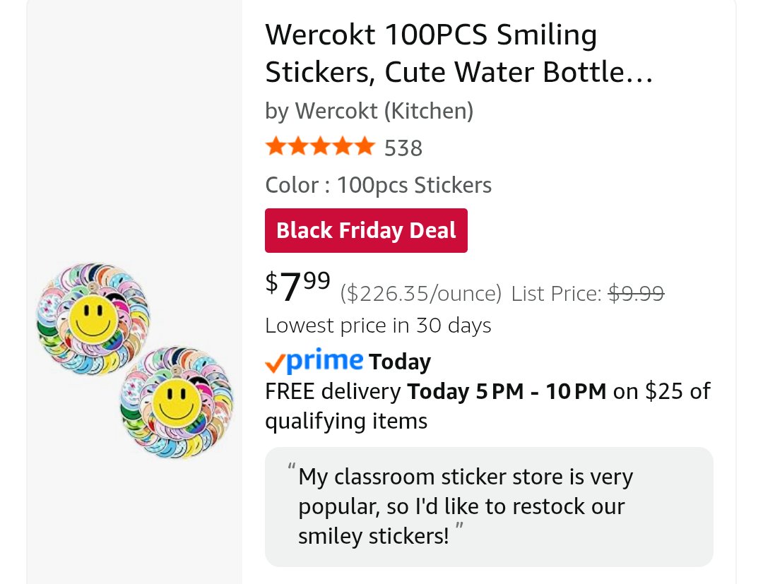 MelissaKumanski's tweet image. Hey #teachertwitter! Let&apos;s do a SALE / DEAL #clearthelist drop! ⬇️⬇️⬇️

1. RP this post 👍
2. What&apos;s on SALE / DEAL?
3. Drop your list(s) 🔗

Our list has these SALE / DEAL items: stick on rhinestone &amp;amp; 2 different sticker packs! 😍
amazon.com/hz/wishlist/ls…