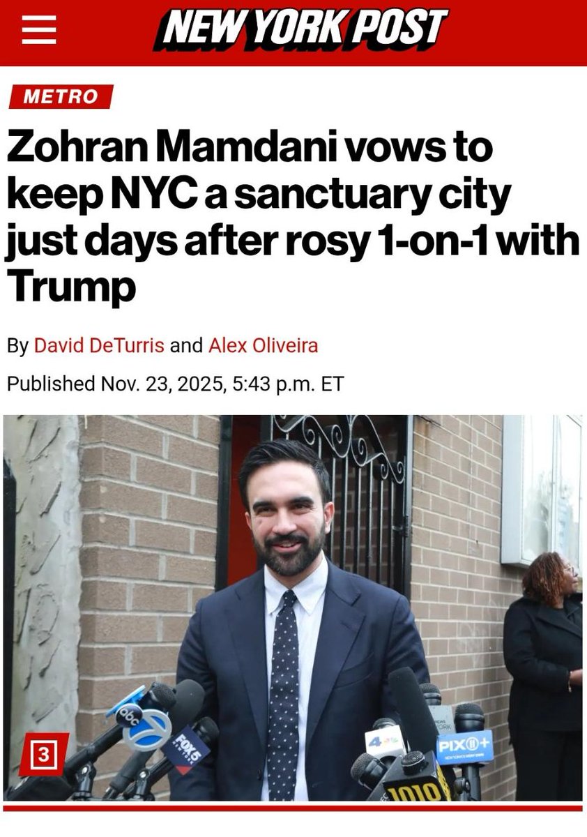 JustinBrannan's tweet image. Quick reminder: New York City became a sanctuary city via an executive order from Mayor Ed Koch in 1989. Every mayor since — including Rudy Giuliani — fought to keep it that way.