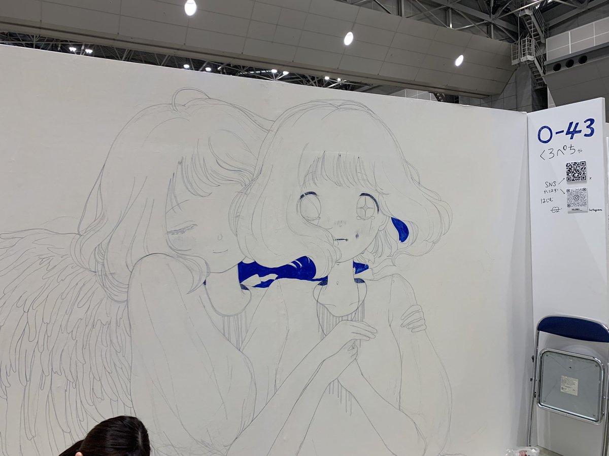 <a href="/rem3___a/">はじむ</a> 大キャンパスに書かれていたこのイラストですね^ ^
私も大きいキャンパスに筆で絵を描いてみたいです✨
サイン頂いてる間に1枚撮らせていただいておりました^ ^