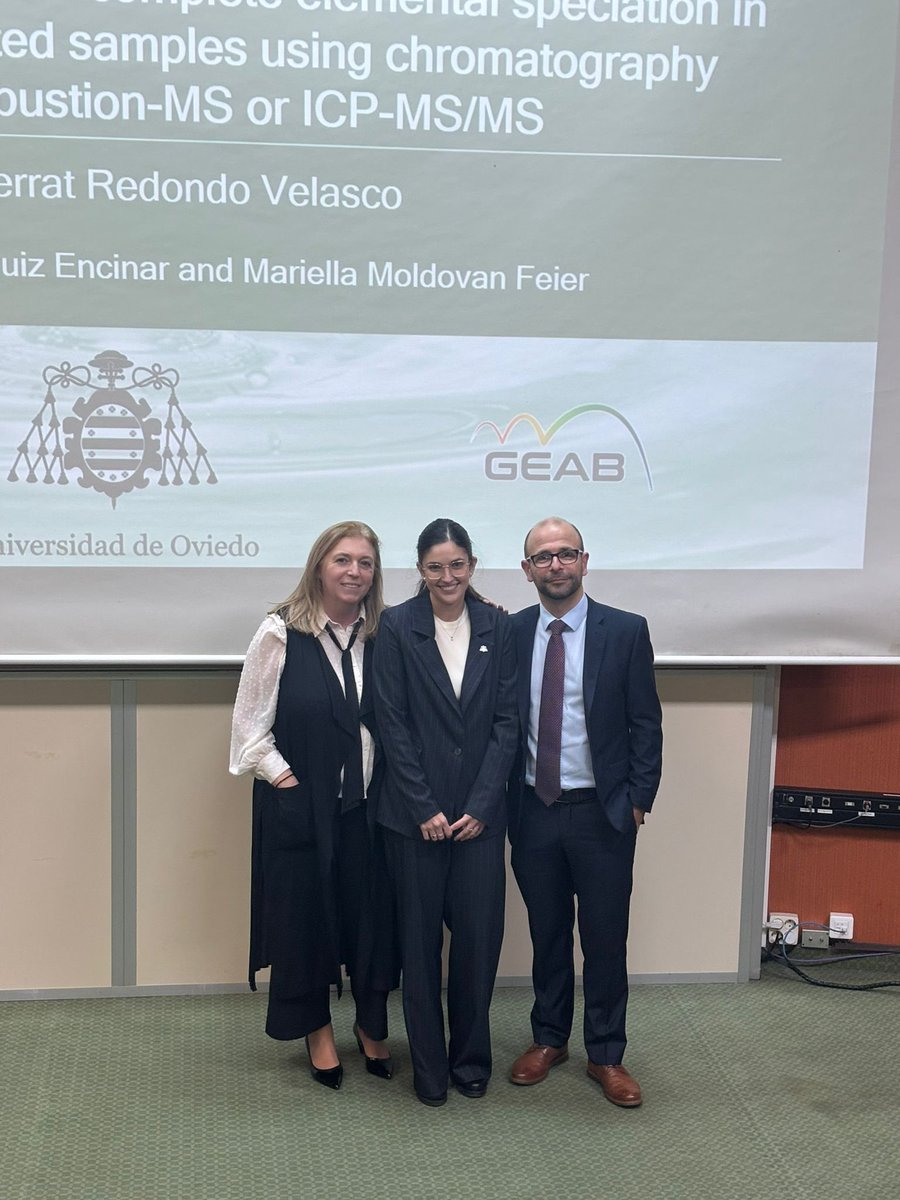 geab_uo's tweet photo. So proud of Montse Redondo @geab_uo, who successfully defended her PhD thesis last Friday 21 Nov! An outstanding work and excellent presentation! Montse, we wish you all the best and every sucess in your future career! @uniovi_info @Fac_Quim_Uniovi  @nynaconsorcio https://t.co/GyhATF2NXo