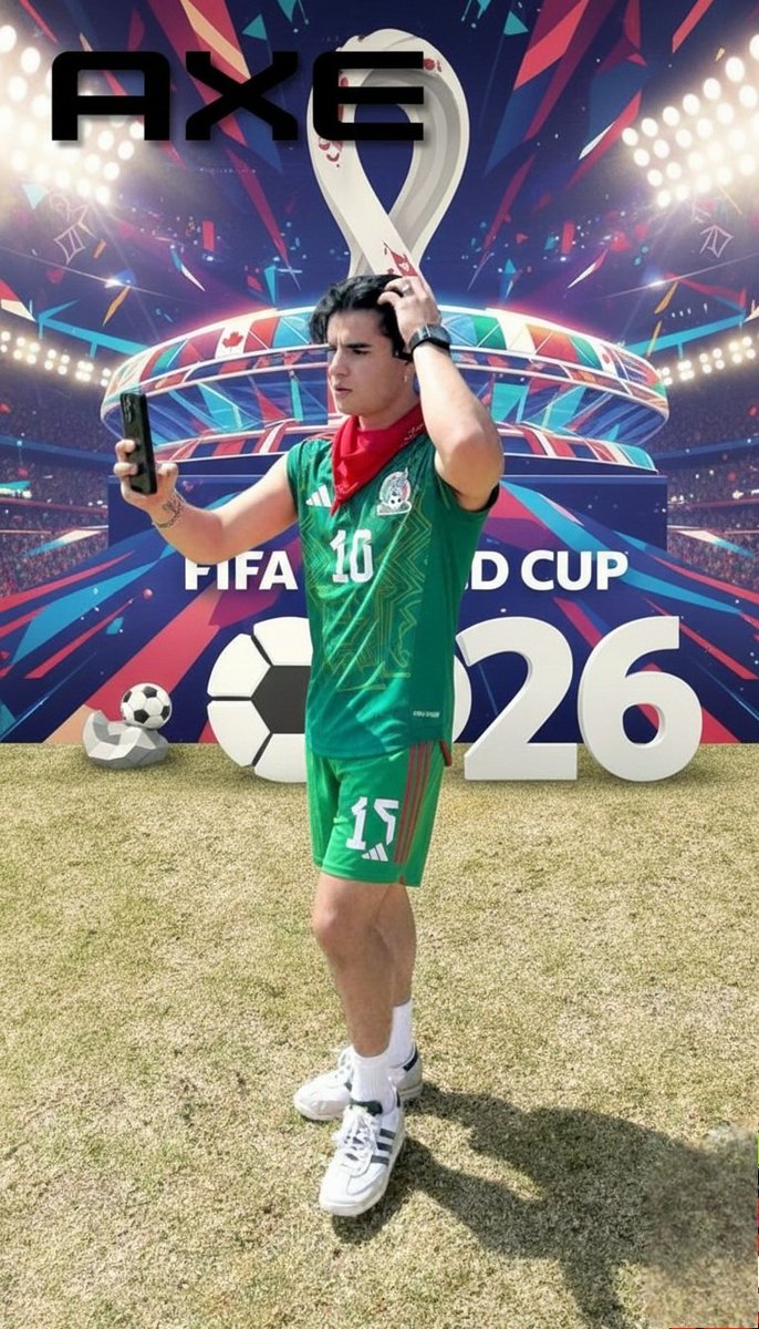 Wooow!!
Confirmada su participación con AXE 
Aarón Mercury en el Mundial!!
⚽️😎
AARON X AXE EN EL MUNDIAL
#Axe #AarónMercury #LaCasaDeAaron
