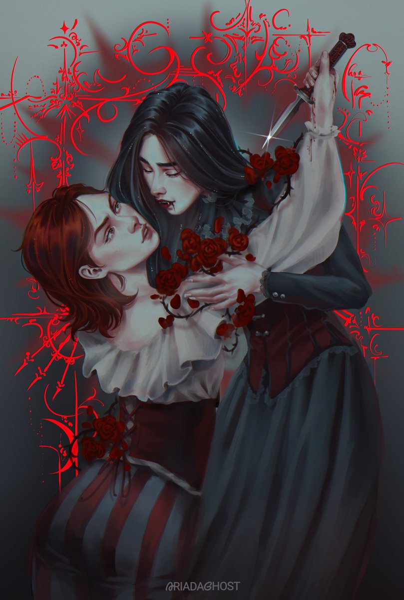 ariadaghost's tweet image. Ivelle &amp;amp; Mikhaila de &quot;Oscura Sangre&quot; para el DTIYS de Sofi y Effi 🩸🦇