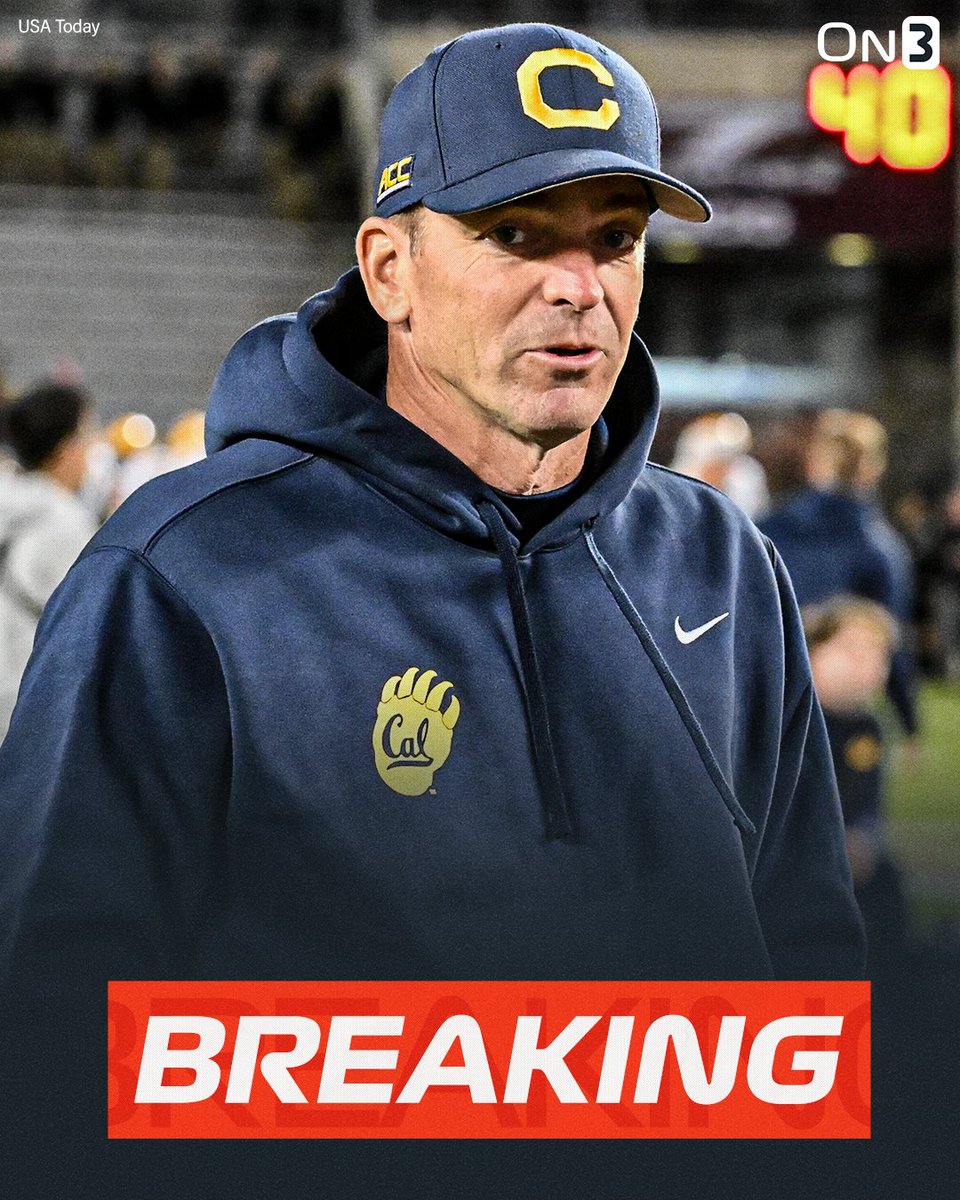 On3sports's tweet image. BREAKING: Cal has fired head coach Justin Wilcox, @PeteNakos reports❌

on3.com/sites/golden-b…