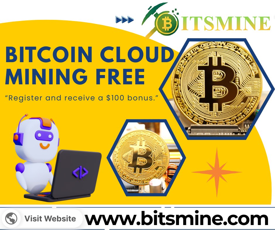 Bitsmineoffice's tweet image. 💎 Free $100 Mining Plan
Bitsmine gives new users a $100 free plan to mine BTC, LTC, and DOGE instantly at bitsmine.com

Key Highlights
• Easy signup
• Daily updates
• 24/7 support

➡️ Visit: 
#CloudMining #BTCMining #Crypto #Bitsmine