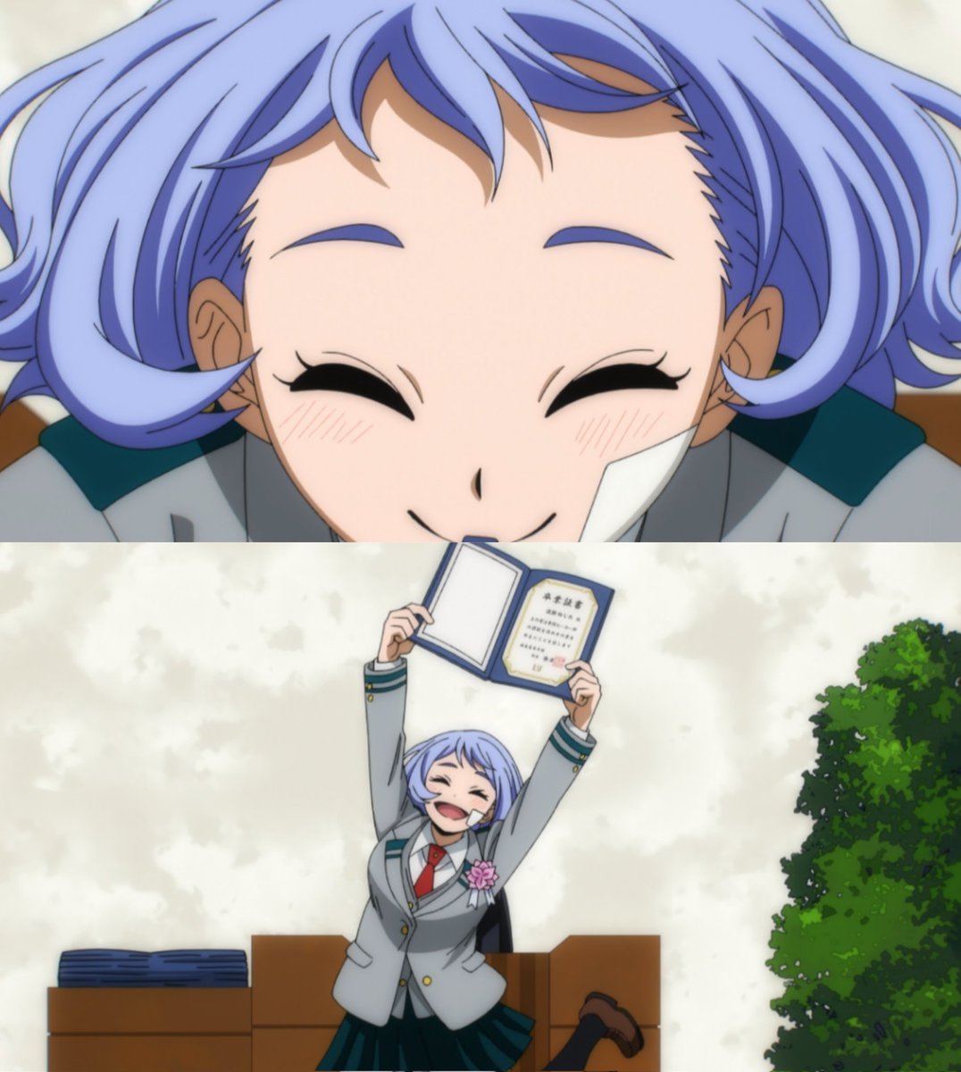YHimeragi41766's tweet photo. NEJIRE IS SO CUTE, SHE GRADUATED AND NOW SHE'S A PROFESSIONAL HERO https://t.co/7cGhlSynbz