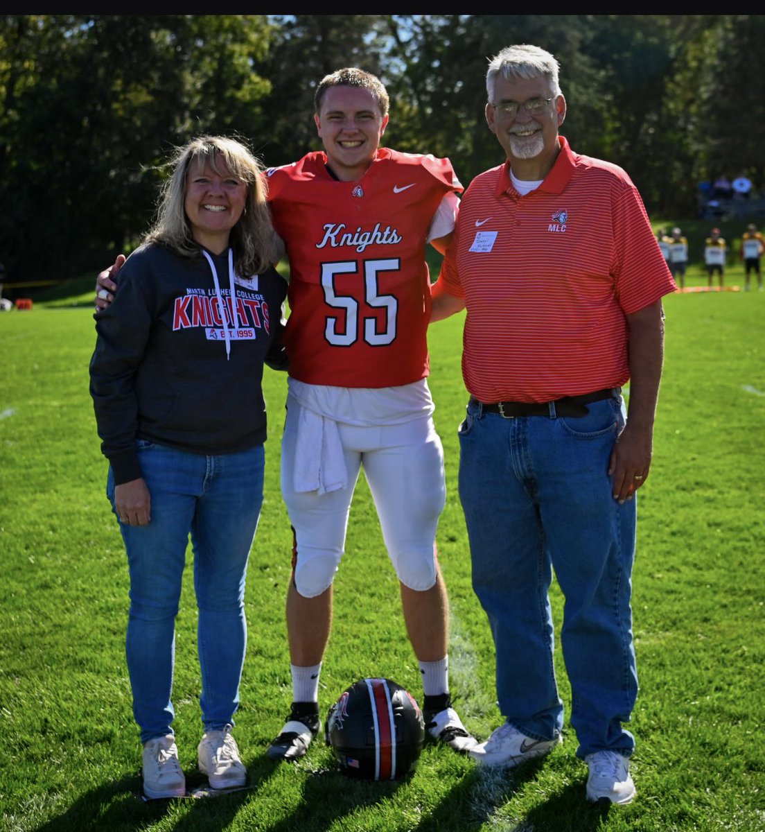 RevDSchmidt's tweet image. It was a busy fall of cheering on Nathan and his Knights Teammates!
@MLC_DLine 
@MLCFootball