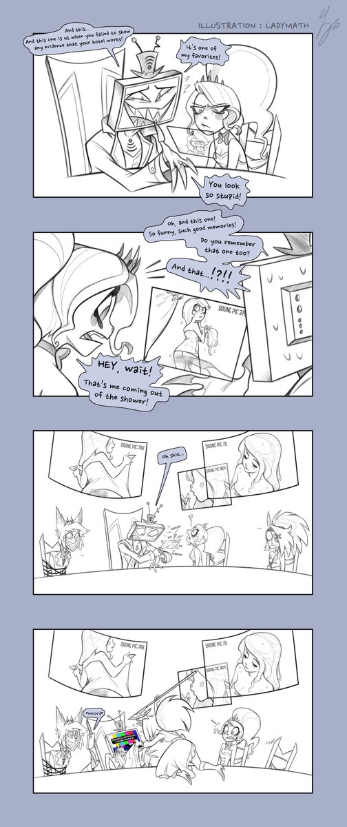 Vox has... hobbies? 📺
I hope this doodle will make you smile! ;)
#hazbinhotelseason2 #HazbinHotelVox #HazbinHotelCharlie #HazbinHotelAlastor #HazbinHotelVaggie