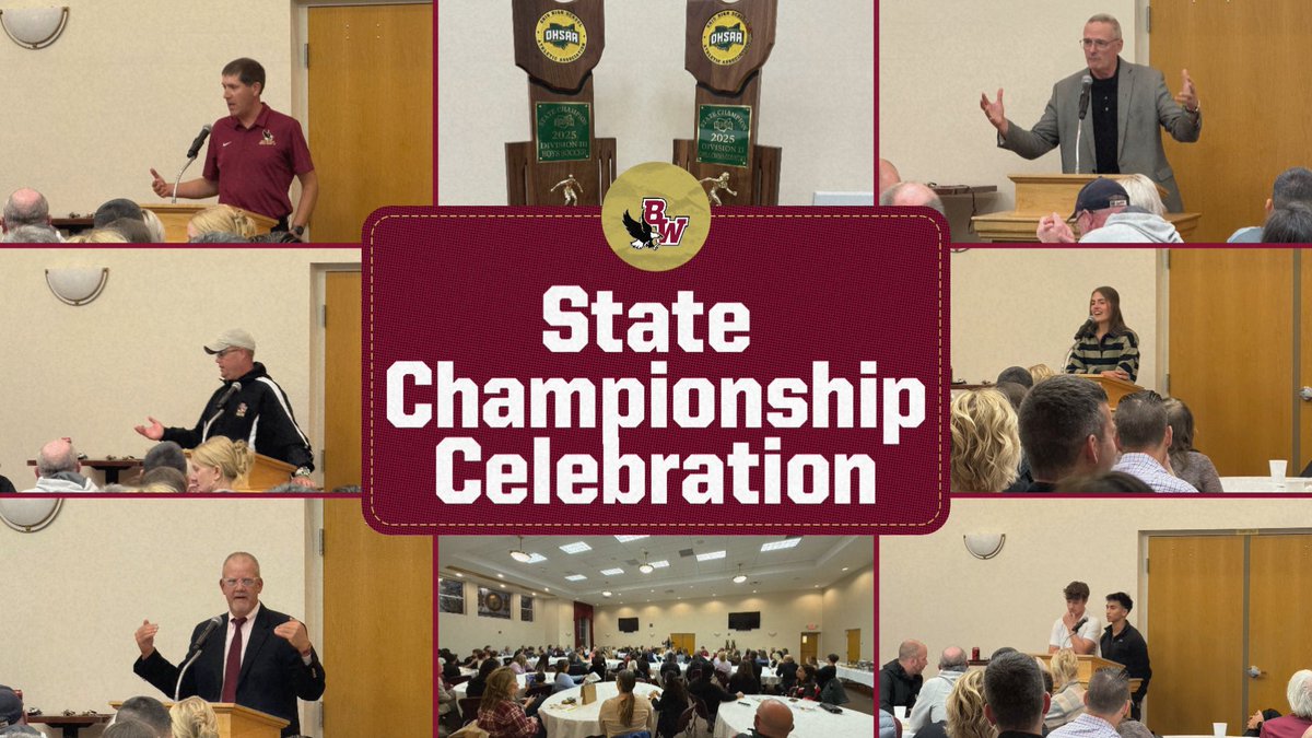 Got to celebrate our two State Championship Teams today, Boys Soccer and Girls Cross Country! 🏆🦅
#WE
#Watterson
#Eagles