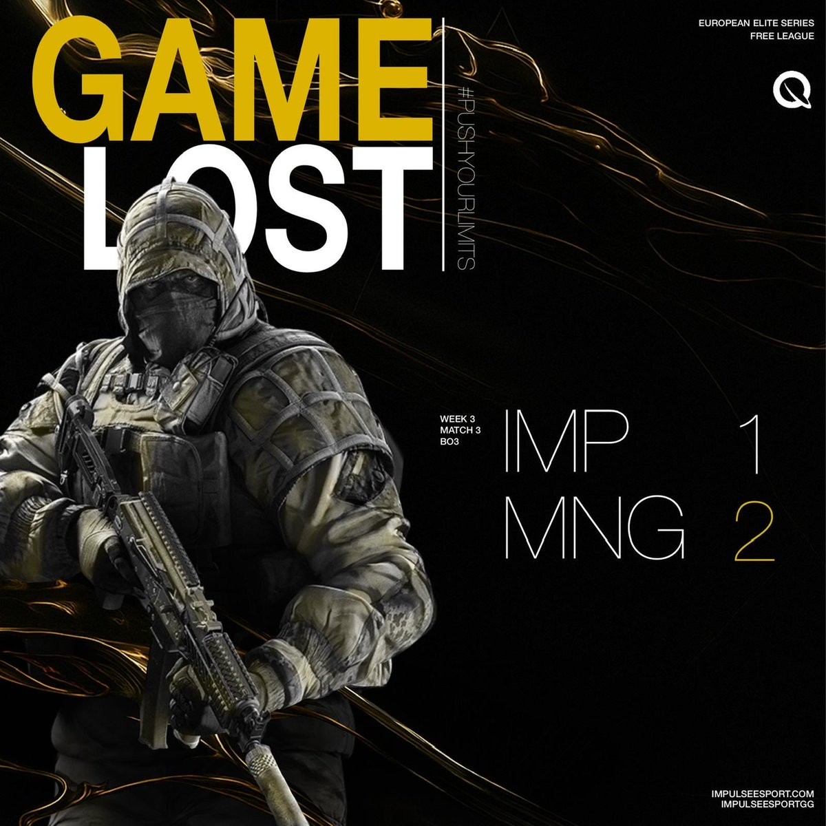 What a fight. Three maps, but unfortunately only one map for us.
Take a deep breath and next week we'll make another attempt to qualify for the playoffs.
#GGWP to the #WDRManguste team.
<a href="/EuroEliteSeries/">European Elite Series</a> 

#pushyourlimits

#r6 #result #esport