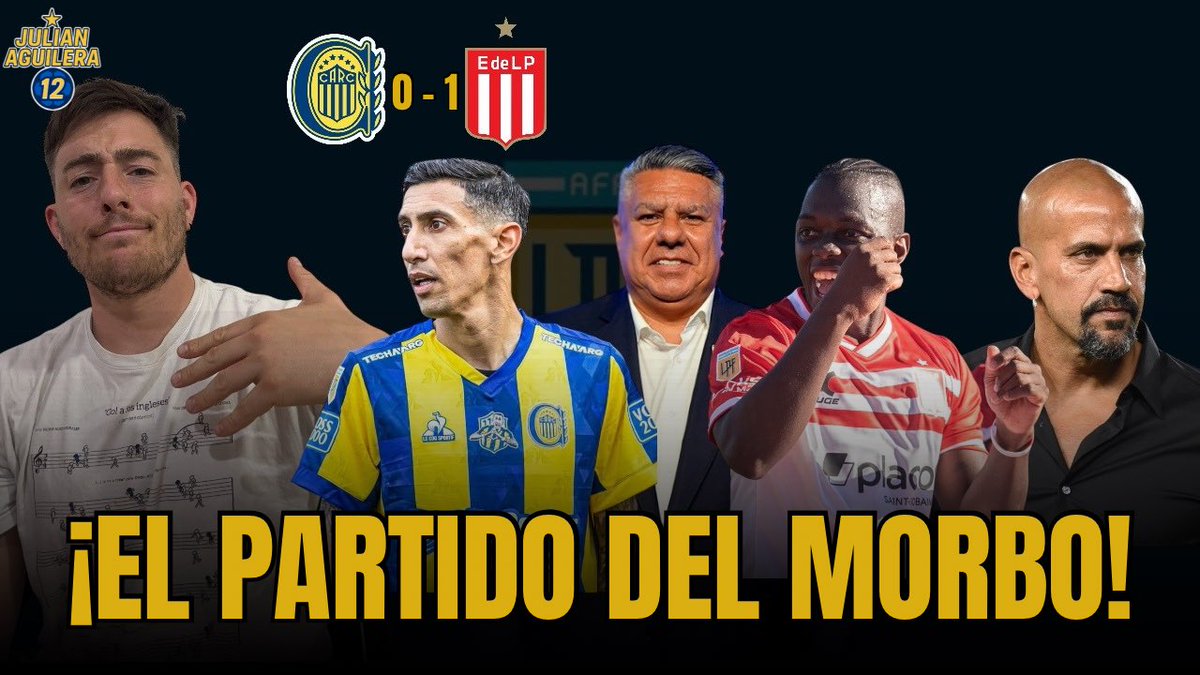 🔵🟡R. CENTRAL 0 - 1 ESTUDIANTES 🔴⚪️ - ¡EL PARTIDO DEL MORBO! 🗣️REACCIÓN ⚽️

👉 Comentá
👍 Dejá tu Me Gusta
🔔 Suscribite al canal

youtu.be/WR6d2QewX_U?si…