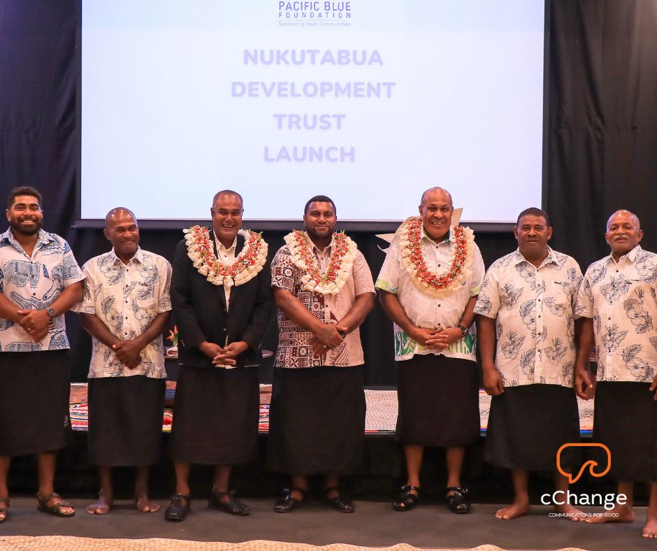 cChange4Good's tweet photo. Big congratulations to the Vanua o Nukutabua, Yanuca Island, and @PacificBlueFdn

The Nukutabua Development Trust is now launched  a first for the Beqa - Yanuca Seascape and a major step for community-led ocean and land stewardship.

cChange is proud to support this milestone. https://t.co/armhfrAlwj