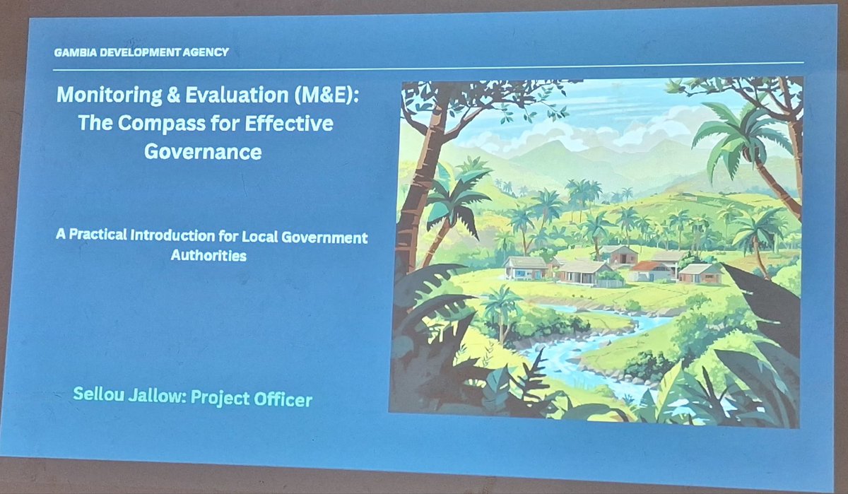 SellouJr's tweet photo. Last week, I delivered a well-received presentation on MEL. A concept still new to Local Authorities in The Gambia. Grateful to @GALGAGambia for the space and to the @UNDP_TheGambia &amp; @EuropeanUnion36 in The Gambia through the GREAT Project for the support. #GoodGovernance https://t.co/HnvvQM8L8a