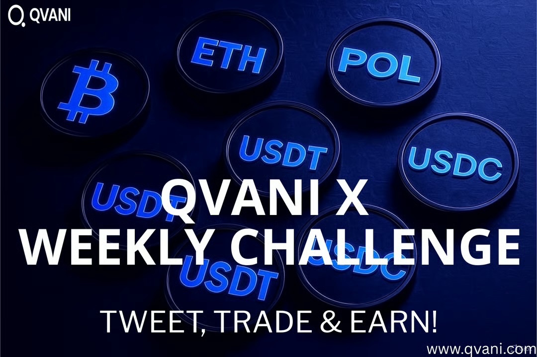 Qvani X Weekly Challenge

We’re rewarding the loudest, boldest, and most creative Qvani supporters on X (Twitter). 

All you have to do is follow, tweet, tag, and share— the more you do, the higher you climb on the leaderboard.

🔥 How to Join:
1️⃣ Follow @Qvaniapp on X 
2️⃣