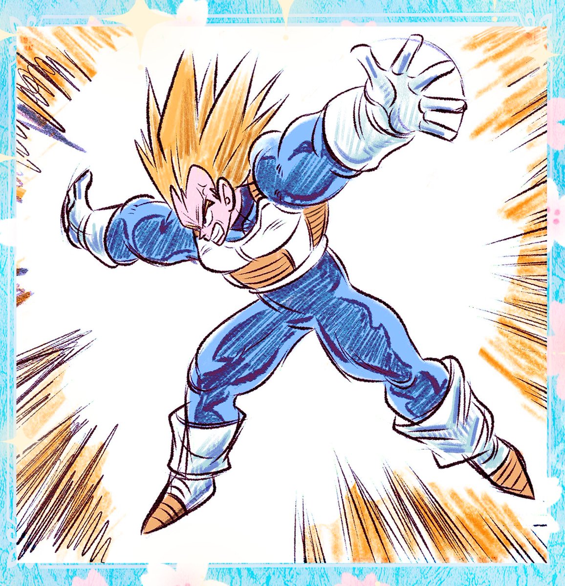 Vegeta sketch 🥰🎉🎉💖 #vegeta #Dragonball #DB #DBZ #Dragonballz