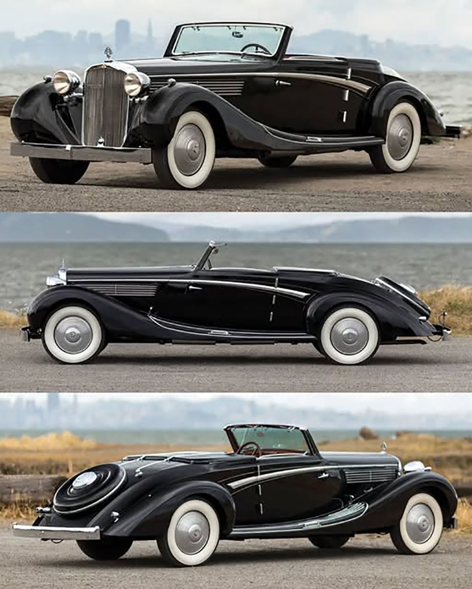 1938 Maybach SW38 Roadster. Maybach was the pinnacle of prestige in German cars of the time.