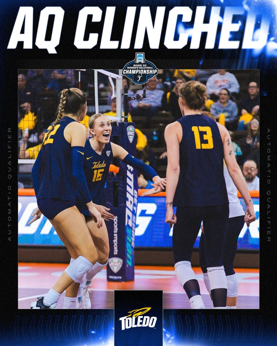 🚀 CLINCHED 🚀

<a href="/Toledo_VB/">Toledo Volleyball</a> defeats Western Michigan, 3-1, to win the <a href="/MACSports/">MACtion</a> tournament and secure the AQ bid for the NCAA tournament!

#NCAAWVB