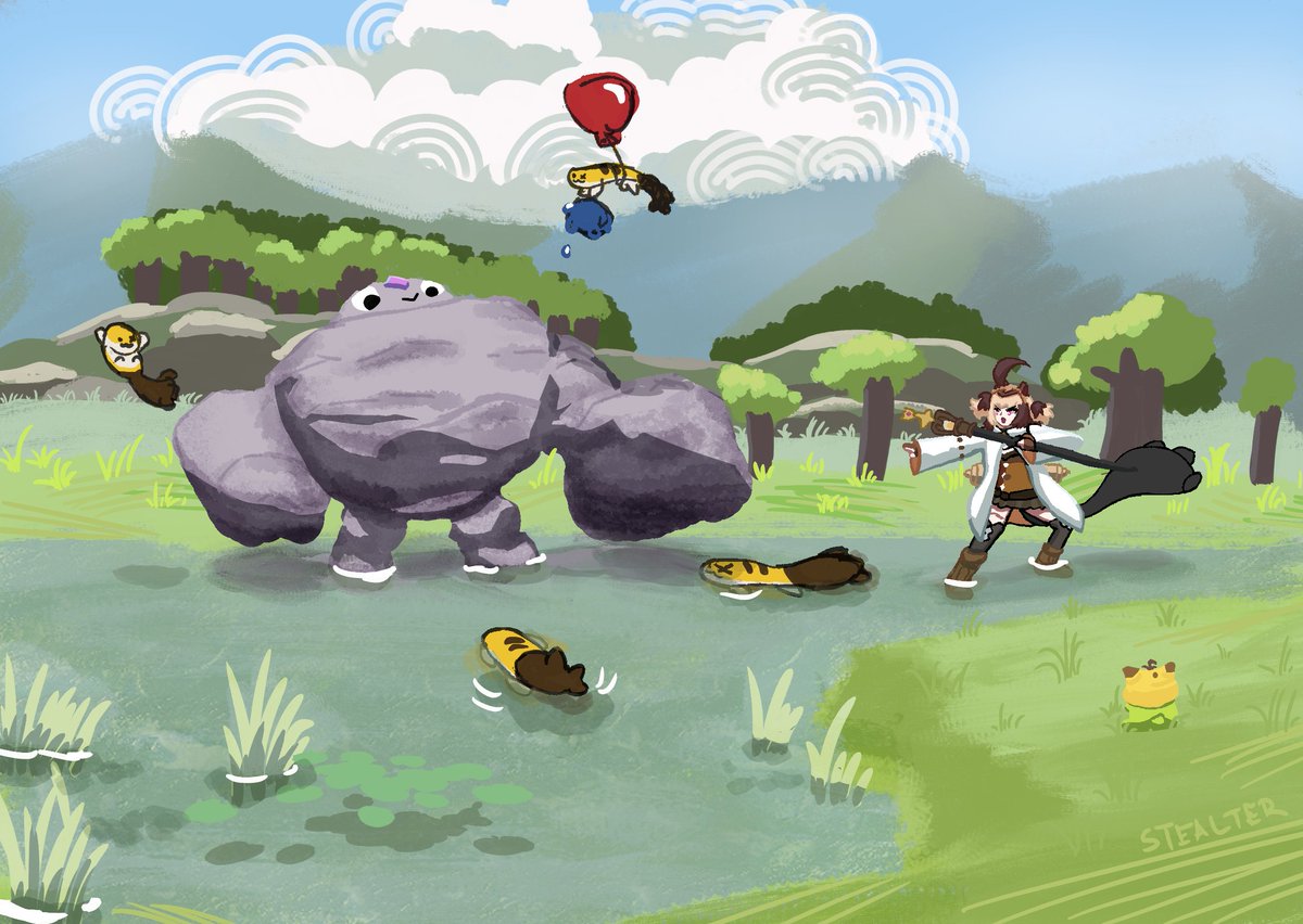 stealter's tweet image. gg monster hunting

#rkggk