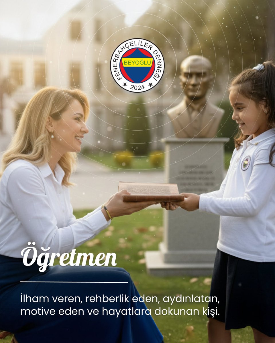 Cumhuriyetimizin kurucusu Gazi Mustafa Kemal Atatürk'ün 'Öğretmenler! Yeni nesil sizin eseriniz olacaktır' sözleriyle yücelttiği bu kutsal mesleğin tüm neferleri... 
Her bir öğrencisine umut aşılayan, aydınlık yarınları inşa eden öğretmenlerimizin 24 Kasım Öğretmenler Günü kutlu