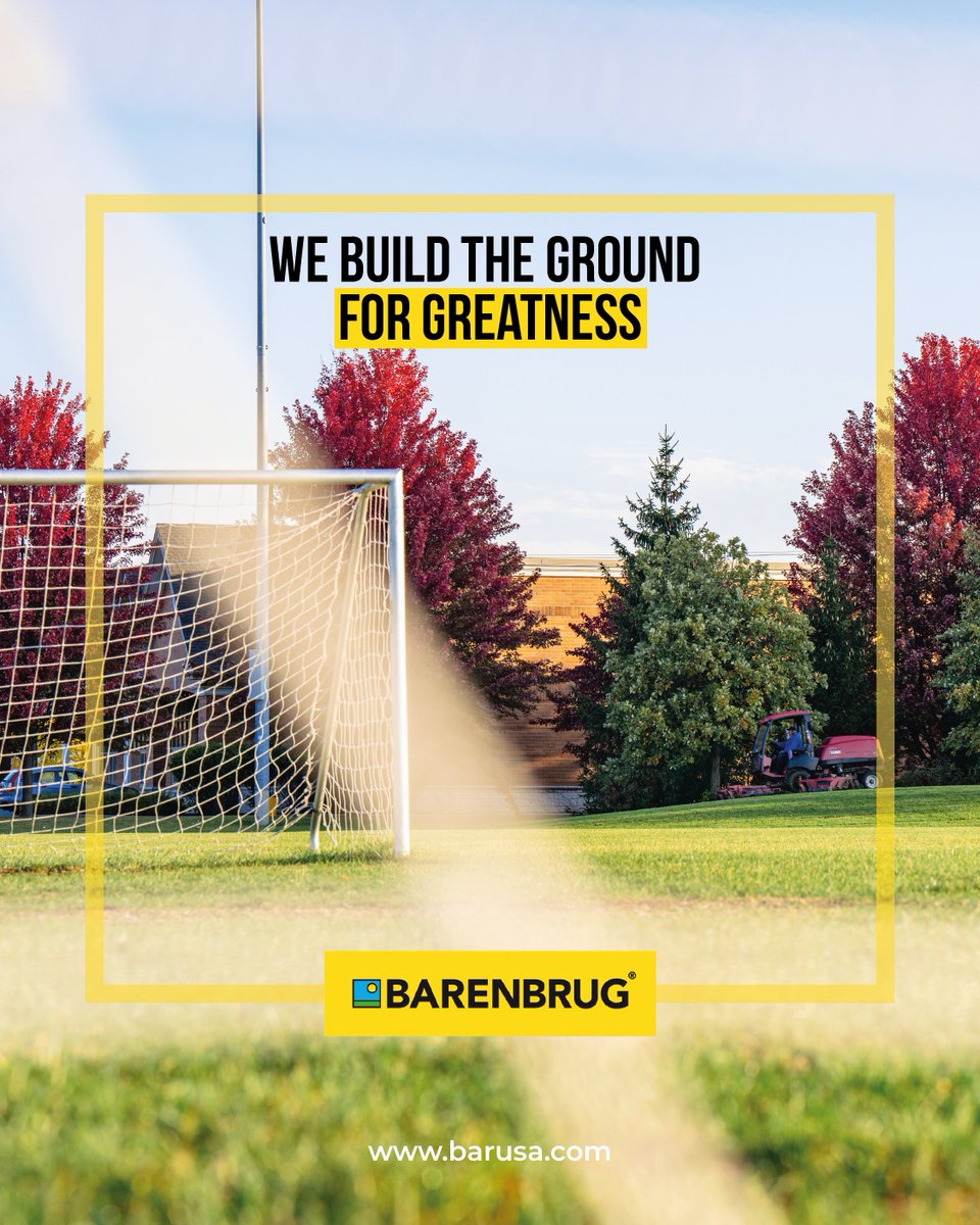 BarenbrugUSA's tweet image. Every champion’s story starts somewhere, and it always starts on the field.

At Barenbrug, we don’t just build sports grounds.

We shape the spaces where dreams begin, goals are scored, and futures are made.

⚽ From grass to greatness, we’ve got the game covered.
👉 Discover…
