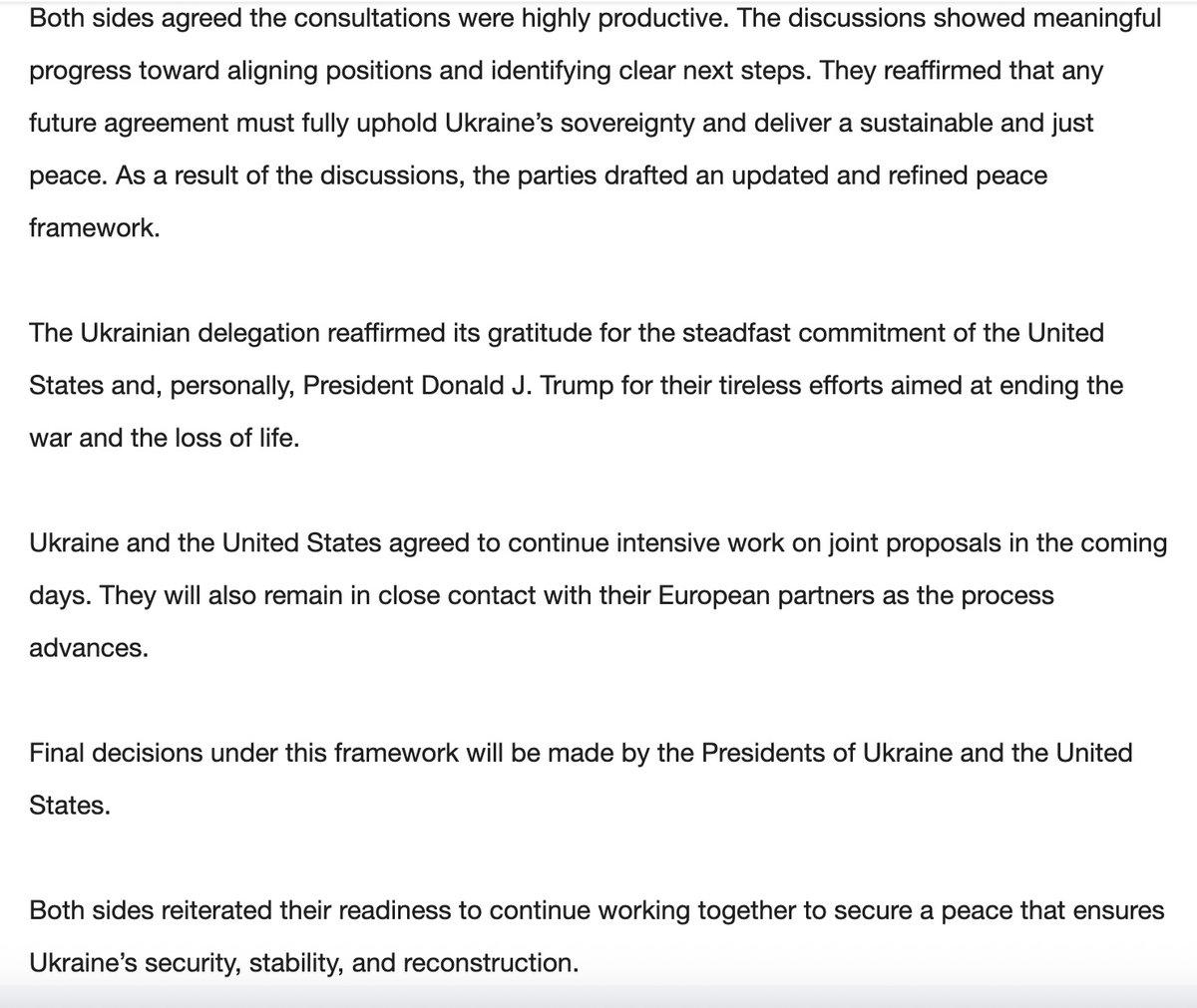 And it gets better. The White House just sent this out as well. (There's a reason I didn't say much about the Ukraine "peace plan" after apparently the Russians leaked it.)